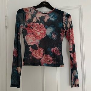 MIAOU Longsleeve Mesh Shirt